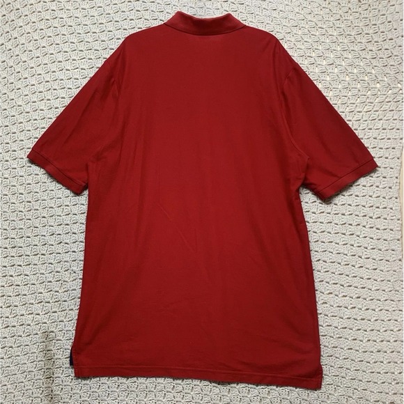 US Polo Assn Ultimate Pique Polo Shirt Mens XL‎ Tall Red Cotton Blend - Picture 4 of 7